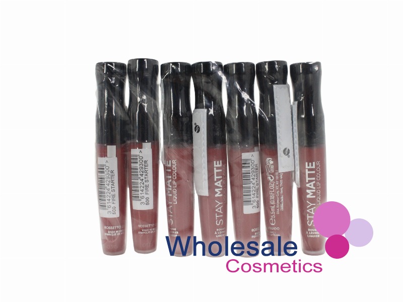 7 x Rimmel Stay Matte Liquid Lip Colour - 500 FIRE STARTER